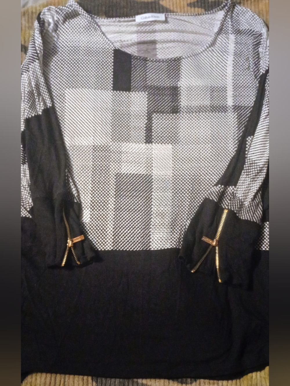 Calvin Klein B&W Blouse